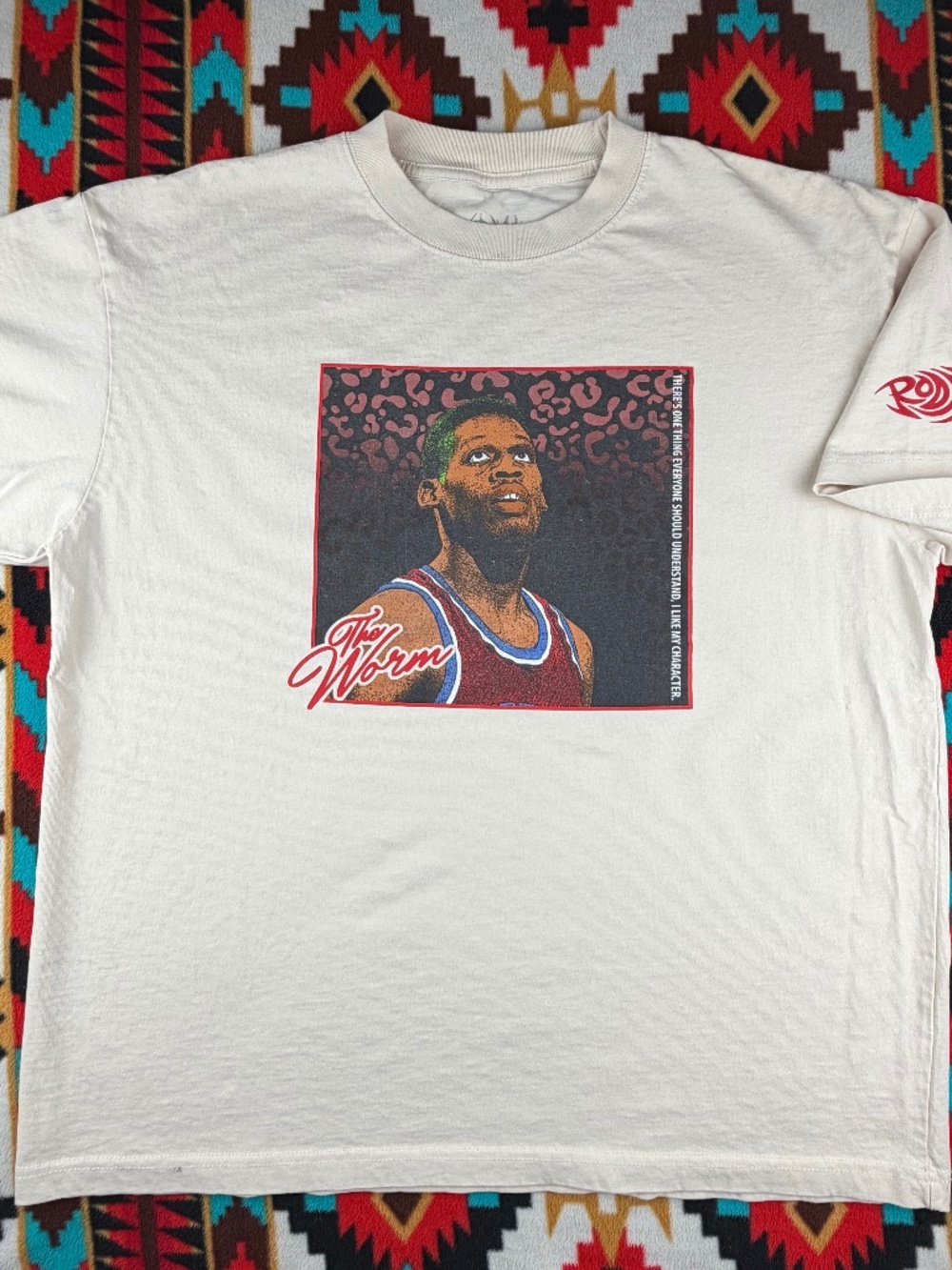 Dennis Rodman The Worm Vintage Style Graphic Tee Large NBA Chicago Bulls Rodman